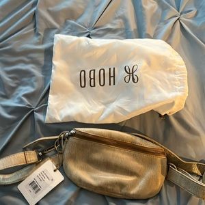 Hobo belt bag gold leaf